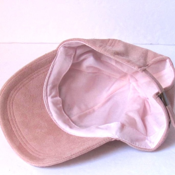 Steve Madden Pink Velour Adjustable Baseball Cap - Picture 5 of 5